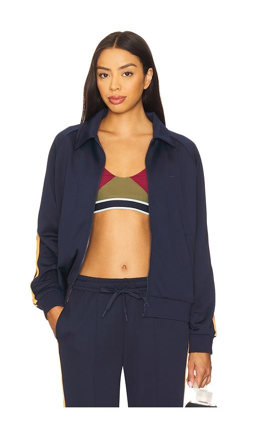 THE UPSIDE Vitesse Pari Zip Jacket in Navy by THE UPSIDE