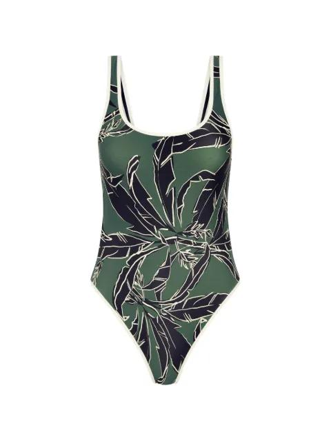Tamara floral-print scoop-neck swimsuit by THE UPSIDE