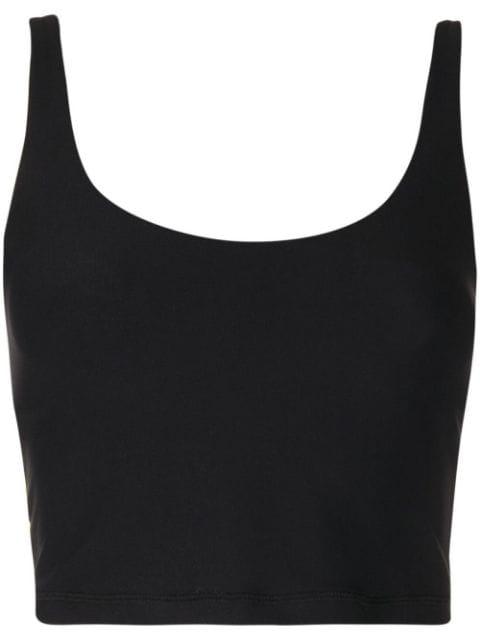 Tess logo-print sleeveless top by THE UPSIDE