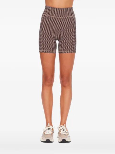 houndstooth-print shorts by THE UPSIDE