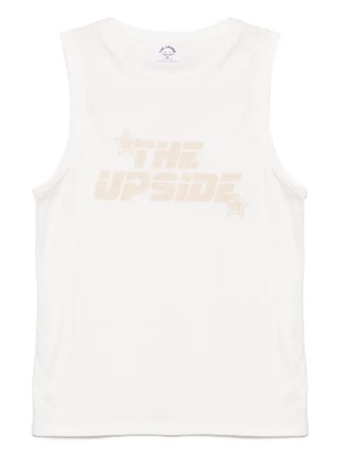logo-print tank top by THE UPSIDE