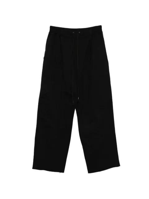 drawstring raw-cut trousers by THE VIRIDI-ANNE