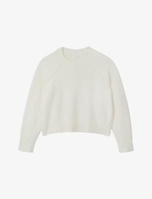 Crewneck Relaxed-Fit Stretch Cotton-Blend Jumper by THE WHITE COMPANY