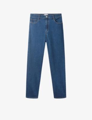 Marlow high-rise straight-leg organic stretch-denim jeans by THE WHITE COMPANY Marlow high-rise straight-leg organic stretch-denim jeans by THE WHITE COMPANY