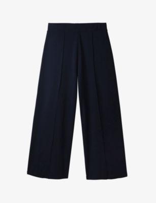 Pleated high-rise jersey trousers by THE WHITE COMPANY