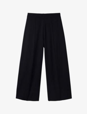 Pleated high-rise jersey trousers by THE WHITE COMPANY