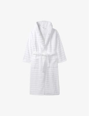 Self-Tie Textured Cotton Robe by THE WHITE COMPANY