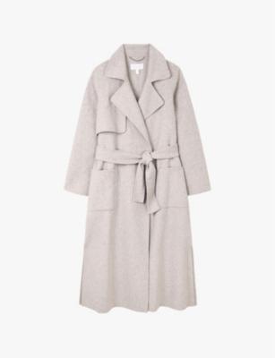 Storm-flap double-faced wool-blend trench coat by THE WHITE COMPANY Storm-flap double-faced wool-blend trench coat by THE WHITE COMPANY