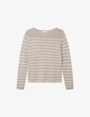 Striped Boat-Neck Wool-Blend Jumper by THE WHITE COMPANY