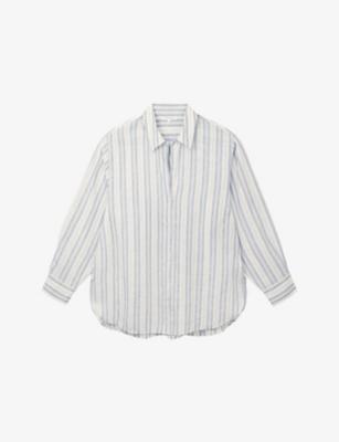 Striped Oversized-Fit Linen Shirt by THE WHITE COMPANY