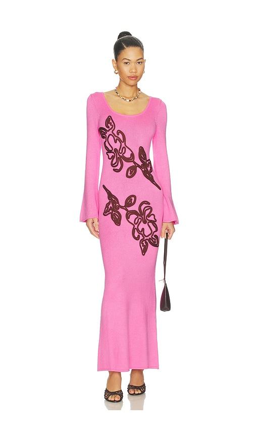 The Wolf Gang Keiko Maxi Dress in Pink by THE WOLF GANG