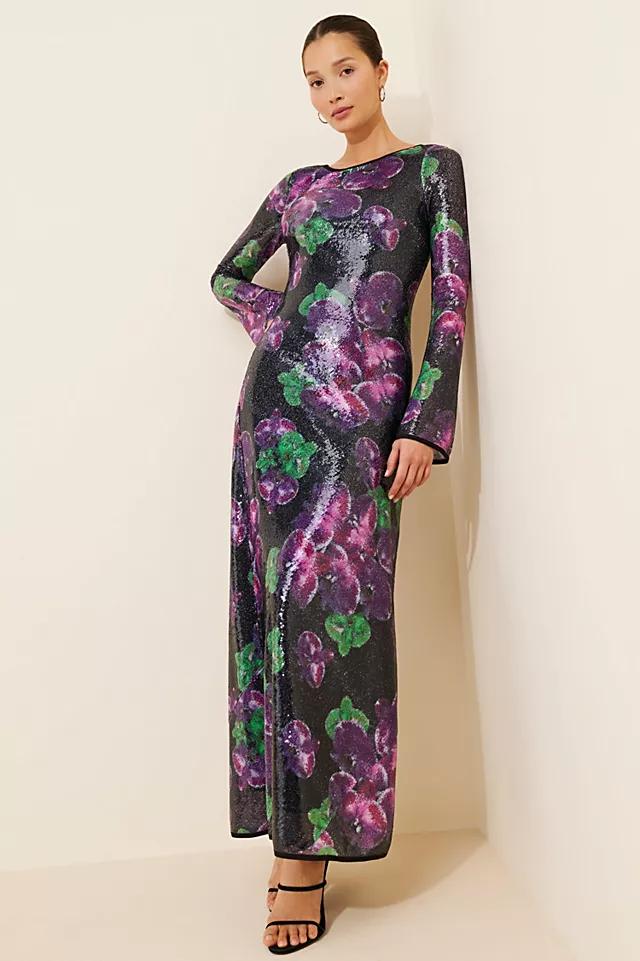 The Wolf Gang Lenee Sequin Long Sleeve Maxi Dress by THE WOLF GANG | FREE PEOPLE