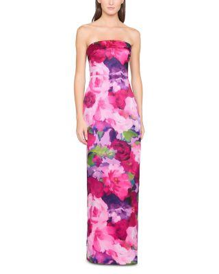 Cleo Strapless Column Dress by THEIA