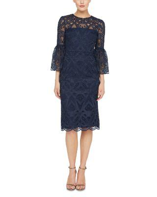 Jen Flared Sleeve Sheath Dress by THEIA