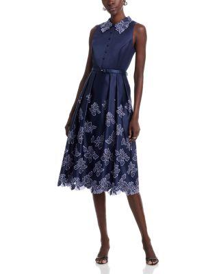 Merisel Sleeveless Shirt Dress by THEIA