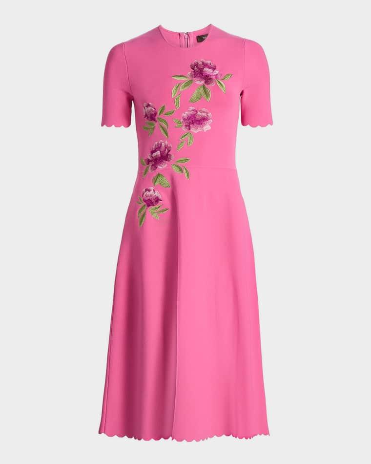 Petunia Knit Midi Dress by THEIA