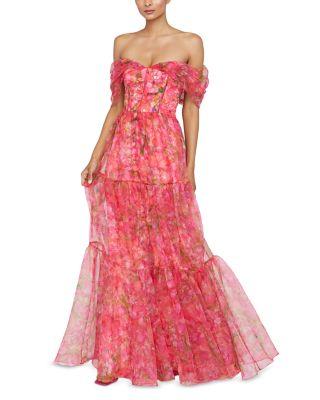 Tia Off Shoulder Organza Gown by THEIA