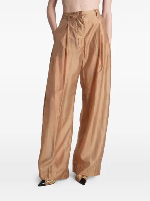 Billie pleated palazzo trousers by THELATEST