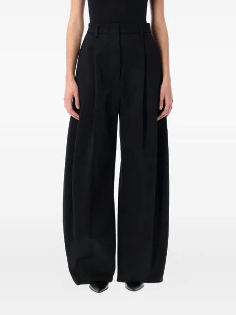 Billie pleated wide-leg trousers by THELATEST
