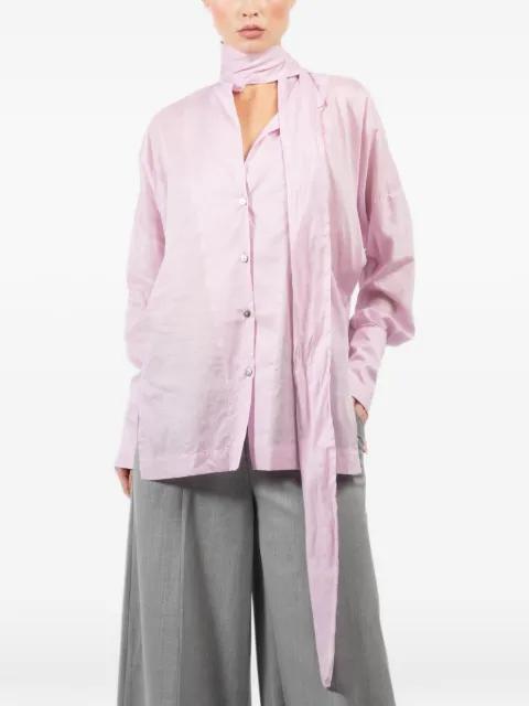 Cecilia bow-detail buttoned shirt by THELATEST