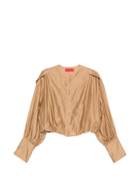 Diana collarless shirt by THELATEST