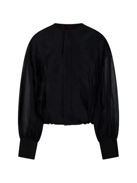blouson-sleeve top by THELATEST