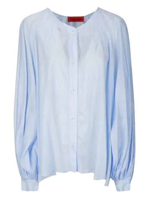 collarless shirt by THELATEST
