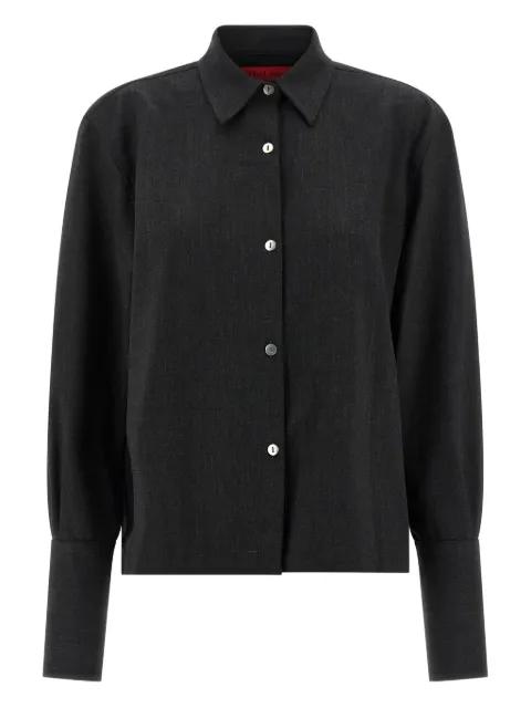 cuffed button-front shirt by THELATEST