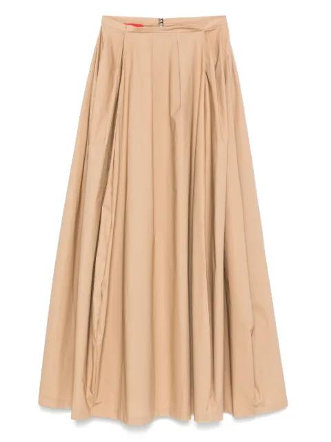 pleat-detailed midi skirt by THELATEST