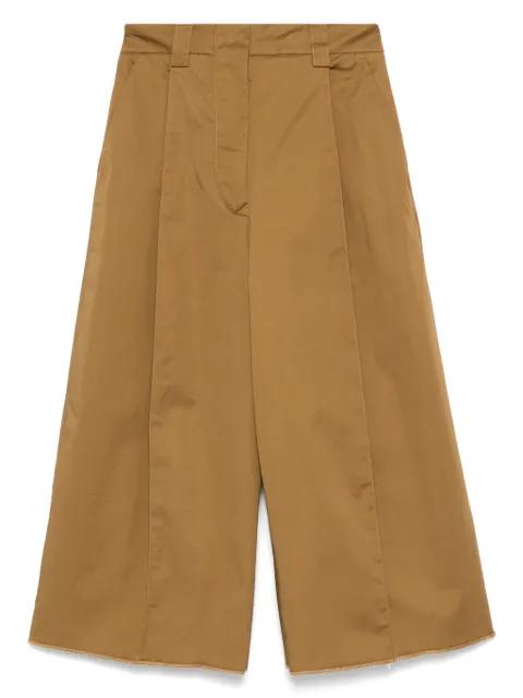 pleat-detailed trousers by THELATEST