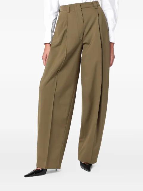 pleated-front balloon trousers by THELATEST