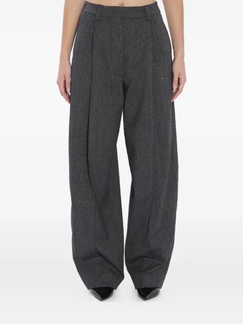 pleated front trousers by THELATEST