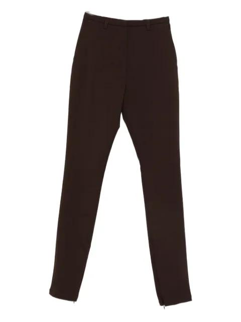 zip-detail trousers by THELATEST