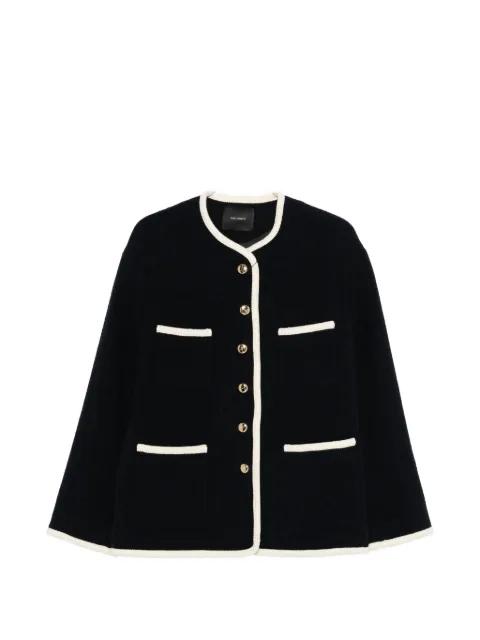 button-up tweed jacket by THELAURENT