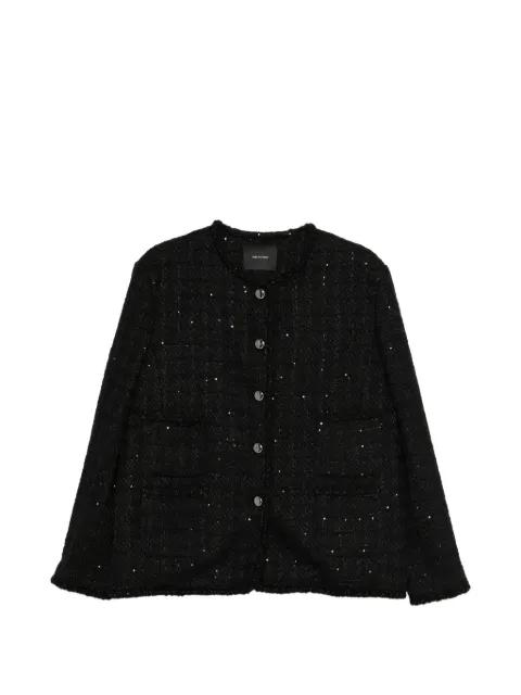 sequin-embellished front-pocket jacket by THELAURENT