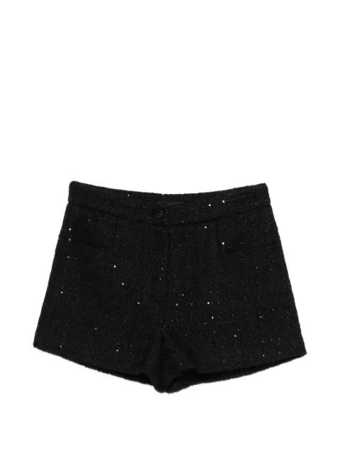 sequin-embellishment shorts by THELAURENT