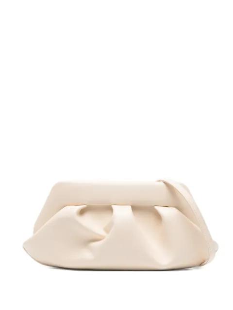 Bios ruched-effect clutch bag by THEMOIRE