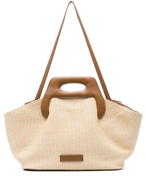 Dhea straw tote bag by THEMOIRE