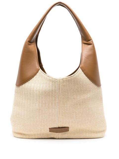 Ninfa straw shoulder bag by THEMOIRE