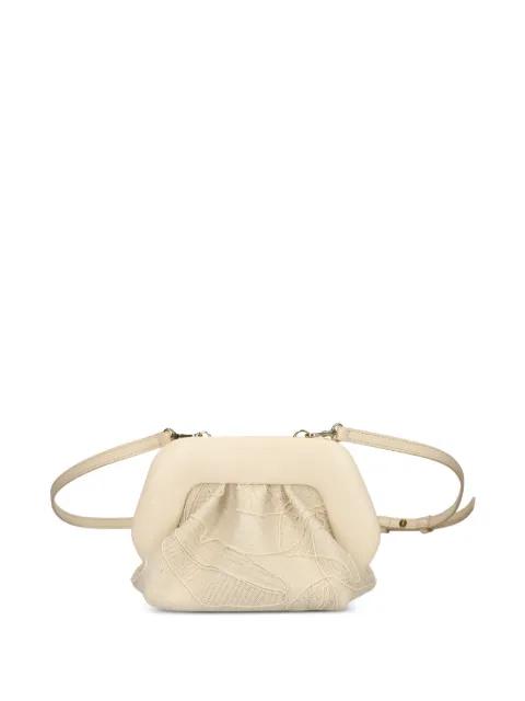 floral-embroidered top-handle crossbody bag by THEMOIRE