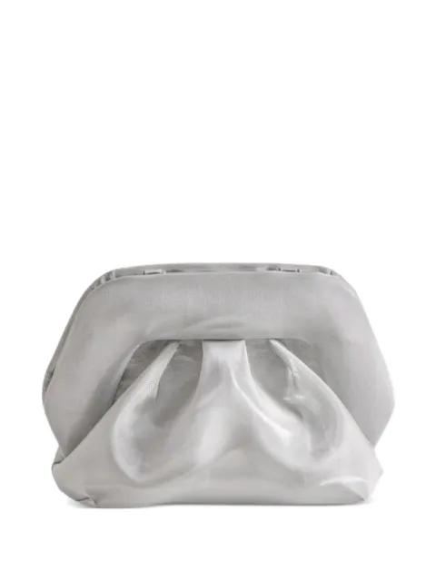 ruched-detail clutch bag by THEMOIRE