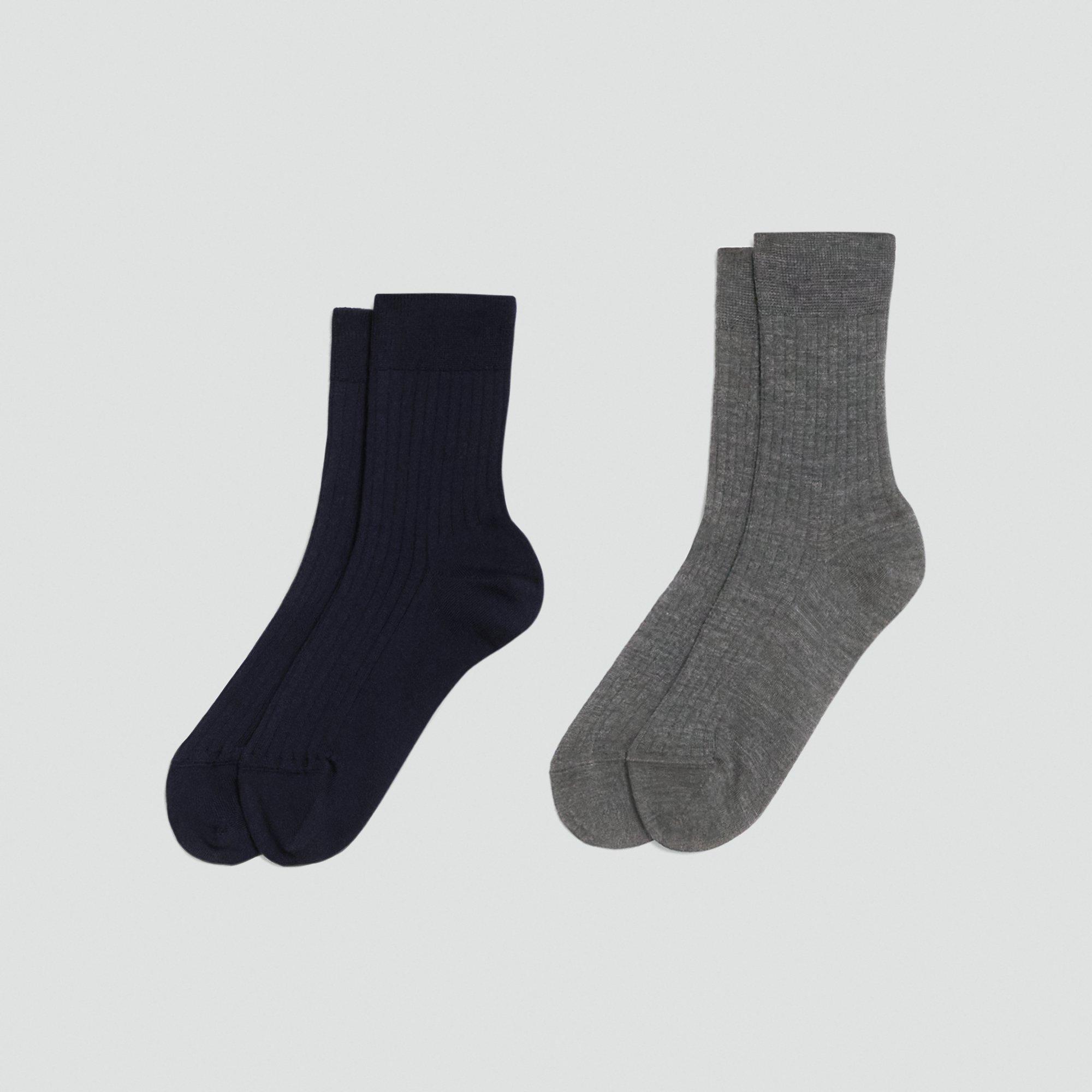 2-Pack Trouser Socks in Washable Wool by THEORY
