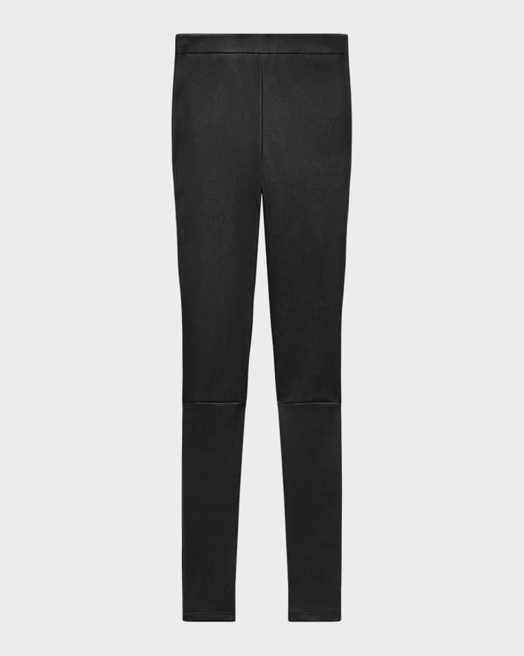 Adbelle High-Waist Leather Leggings by THEORY