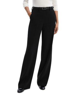 Admiral Crepe Relaxed Straight Pants by THEORY