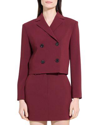 Admiral Double Breasted Crop Jacket by THEORY