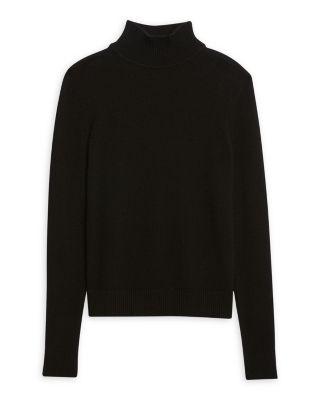 Basic Turtleneck Pullover Sweater in Feather Cashmere by THEORY