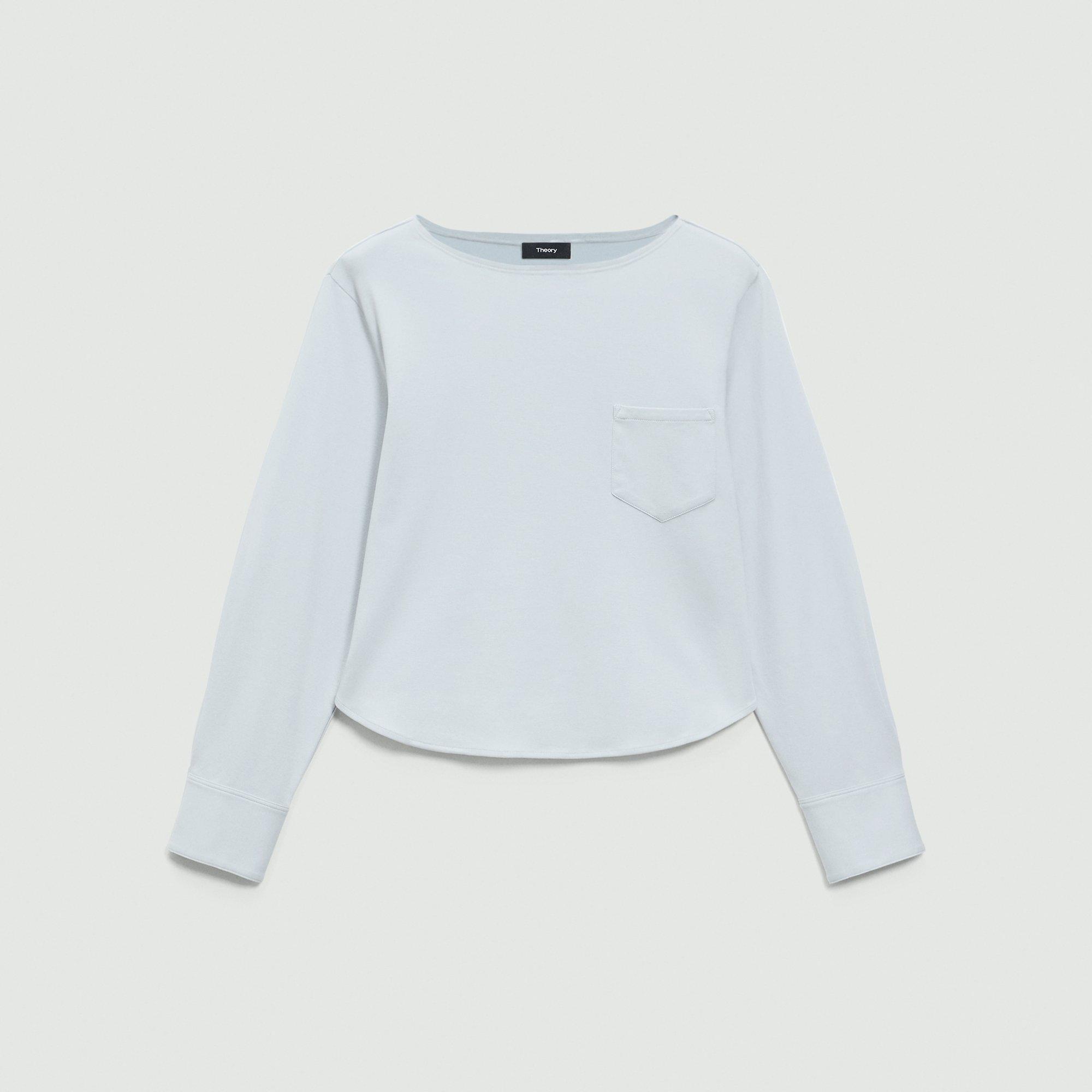Boatneck Top in Cotton Jersey by undefined