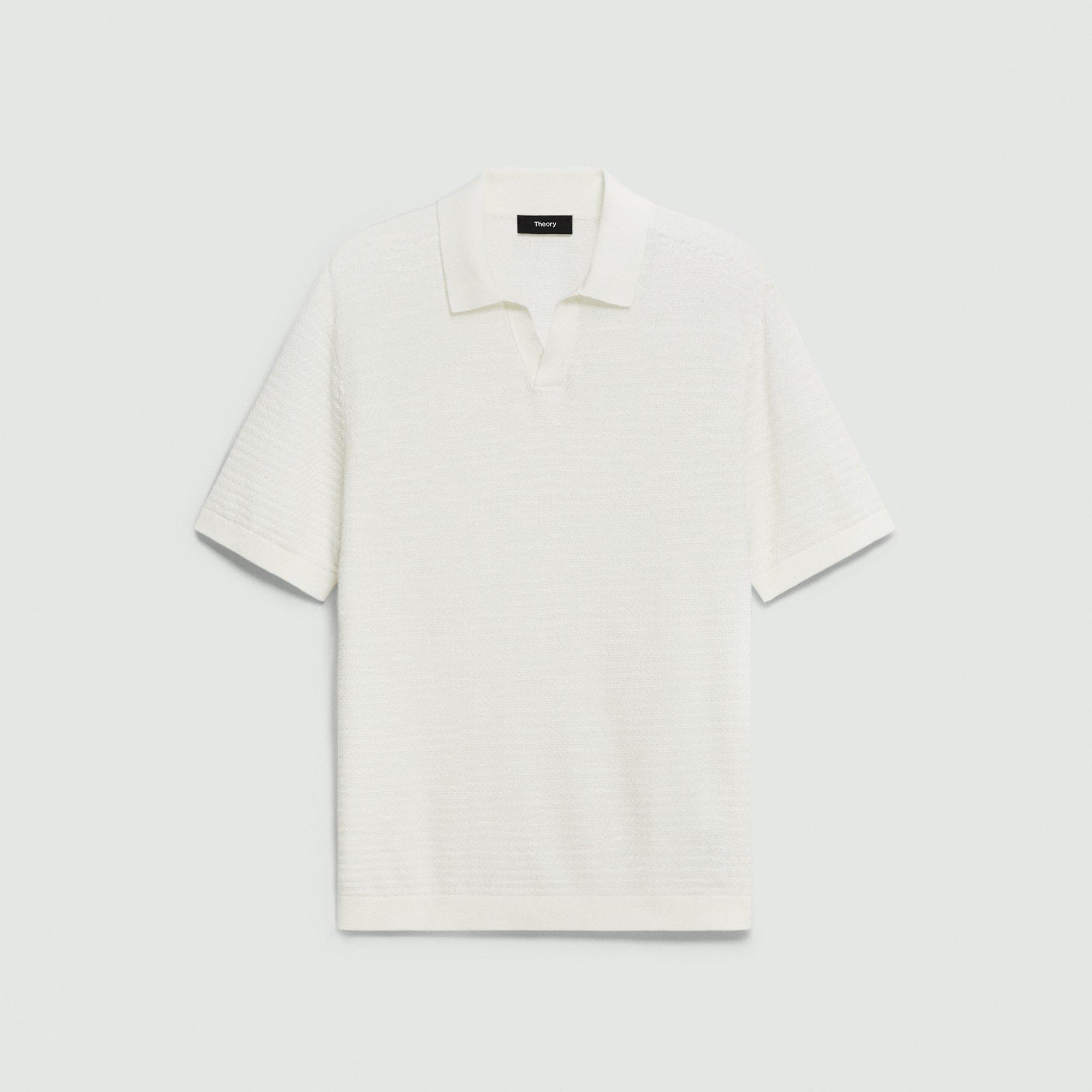 Brenan Polo Shirt in Pacific Linen by THEORY