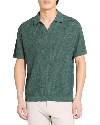 Brenan Polo in Neo Pacific Linen by THEORY