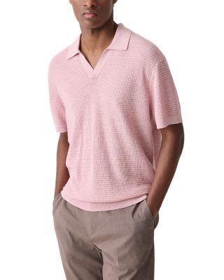 Brenan Polo in Neo Pacific Linen by THEORY